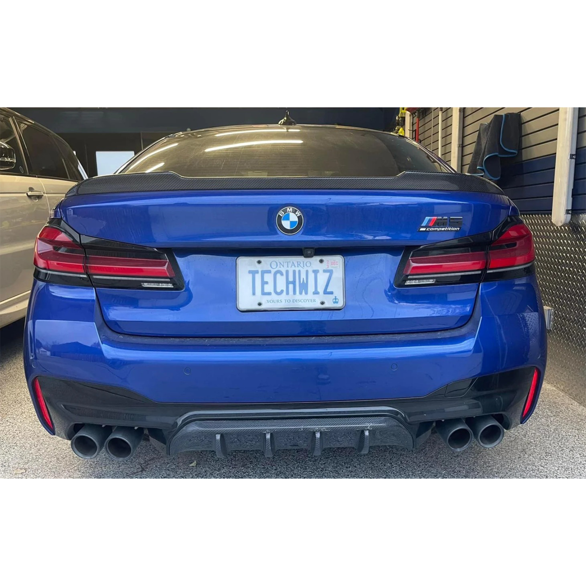 M Performance Style Carbon Fiber Rear Diffuser for BMW F90 M5 - Bull Boost Performance