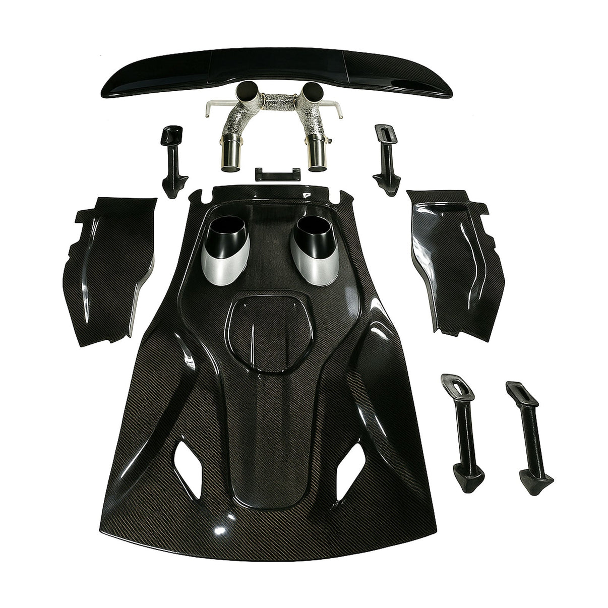 600LT Conversion Carbon Fiber Rear Hood Deck Lid for McLaren 540C 570S 600lt - Bull Boost Performance