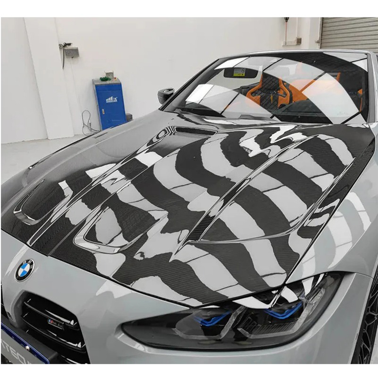 Prepreg Carbon Fiber PT Style Engine Hood for BMW G80 M3 G82 G83 M4 - Bull Boost Performance