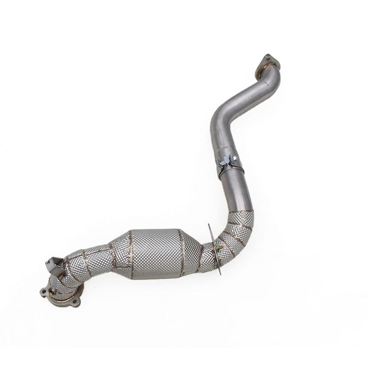 High Flow Catted Stainless Steel Downpipe for Mercedes‑Benz A35 A35S AMG W177 2.0T - Bull Boost Performance