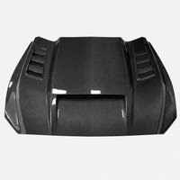 V2 Style Carbon Fiber Vented Engine Hood for Ford Mustang