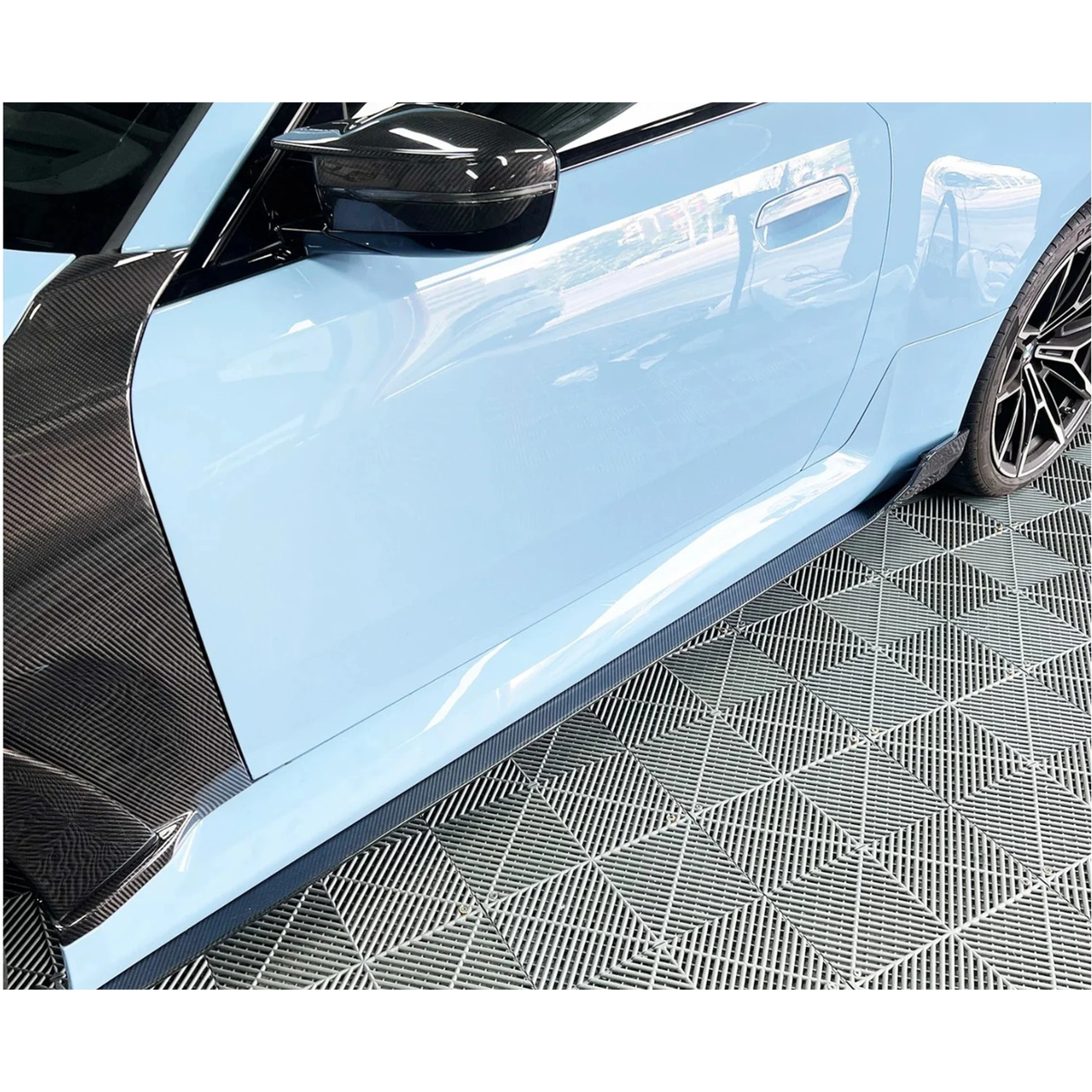 Pre-Preg Carbon Fiber A Style Side Skirts for BMW G87 M2 - Bull Boost Performance