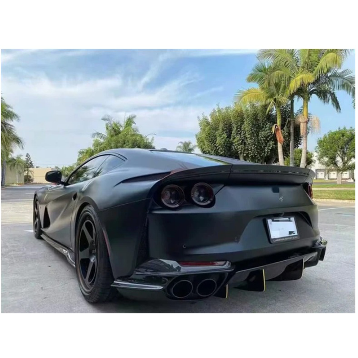 Carbon Fiber Rear Spoiler for Ferrari 812 GTS - Bull Boost Performance