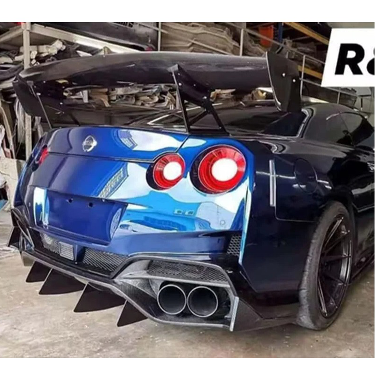 Carbon Fiber Rear Wing for Nissan GT-R R35