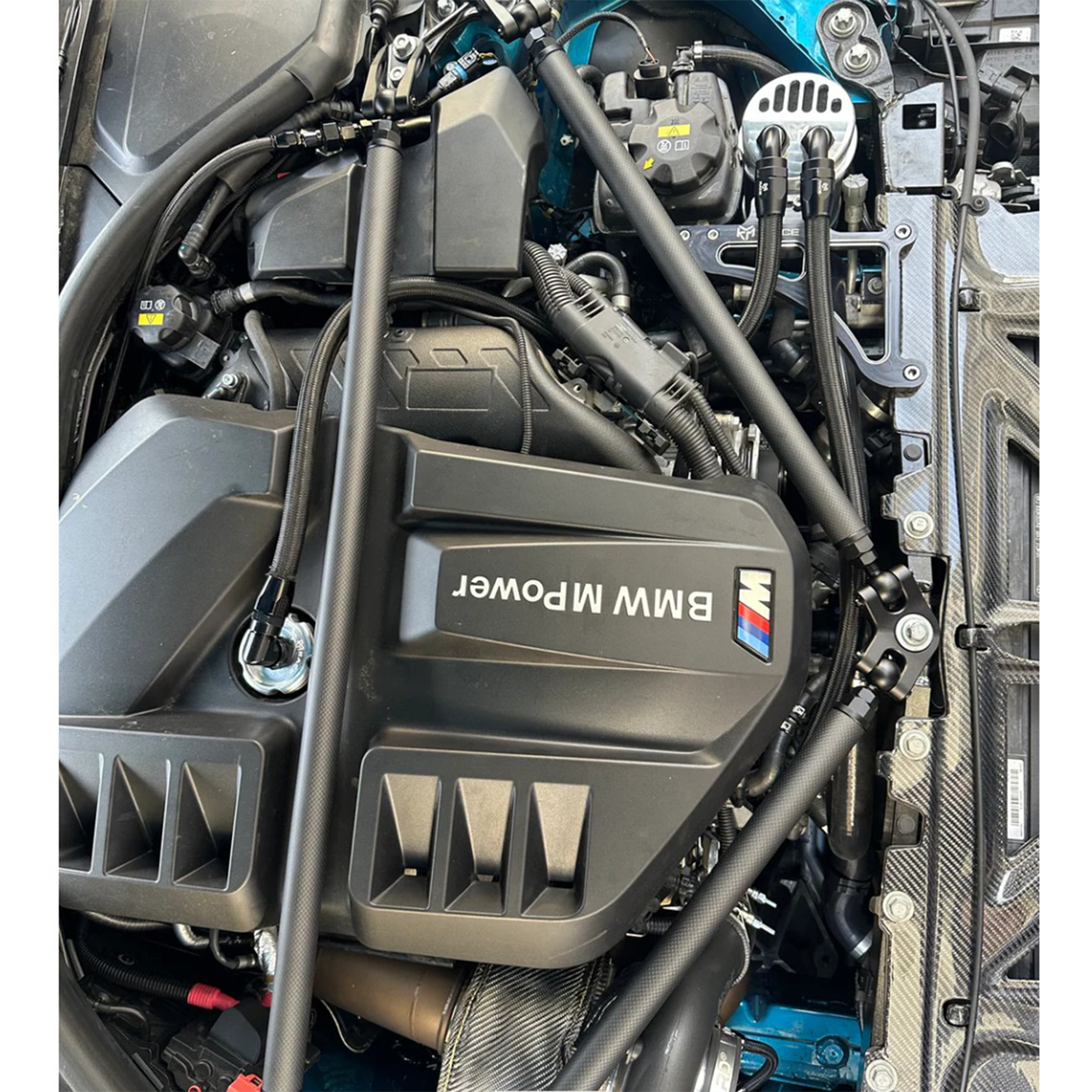 G8X Carbon Fiber Strut Tower Brace for BMW G80 G81 M3 G82 G83 M4 G87 M2 - Bull Boost Performance