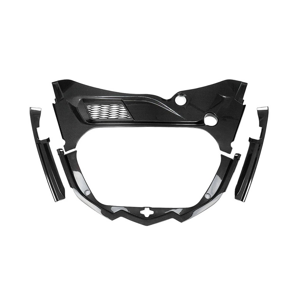 Dry Carbon Fiber Front Trunk Cover Trim Replacement for Chevrolet Corvette C8 Z51 Z06 - Bull Boost Performance
