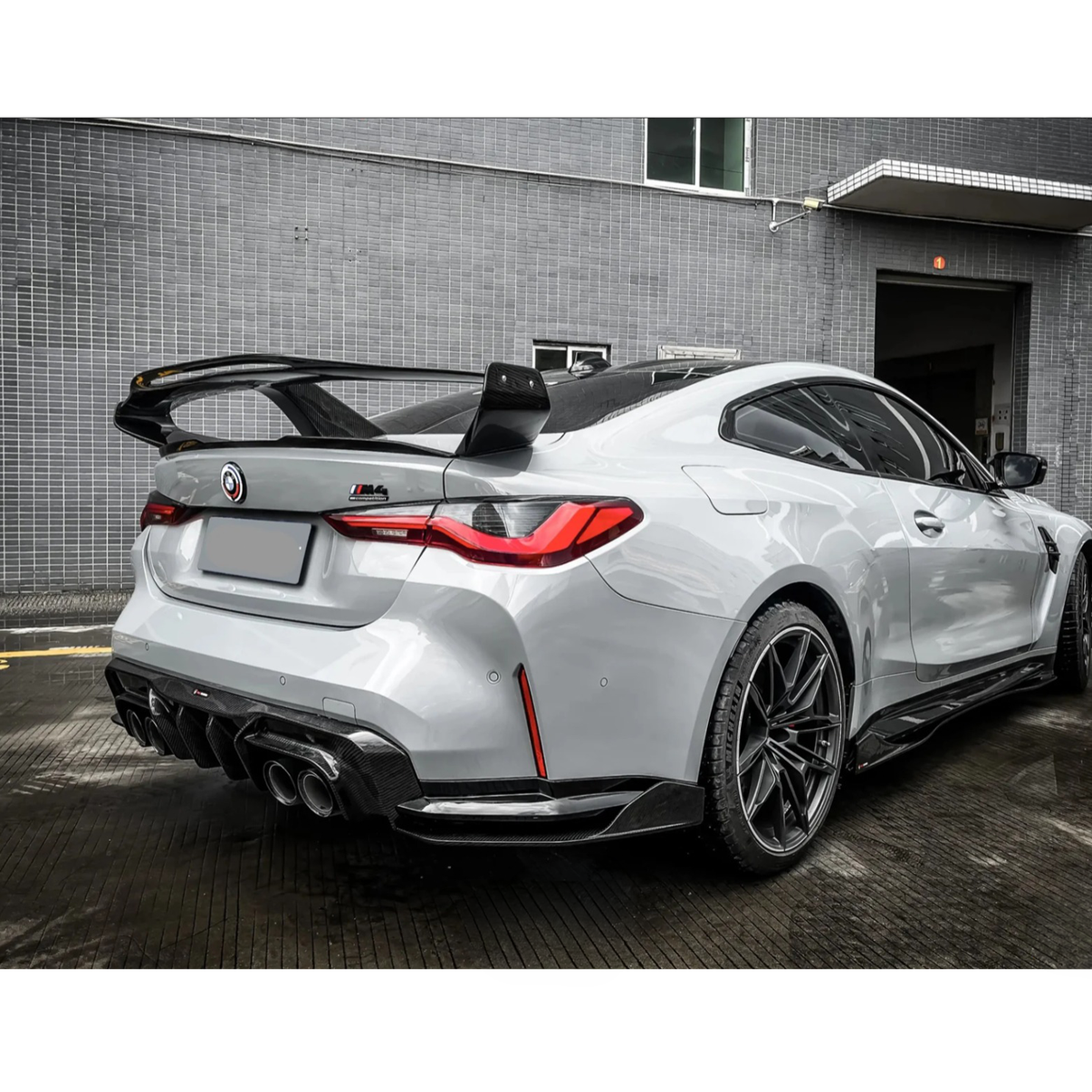 Prepreg Carbon Fiber TK Aggressive Large Rear Trunk Wing for BMW G80 M3 G82 - Bull Boost Performance