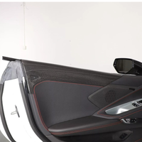 Carbon Fiber Interior Door Upper Panel Trim Cover for Chevrolet Corvette C8 - Bull Boost Performance