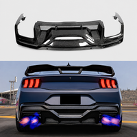 DH Style Carbon Fiber Rear Bumper Diffuser for Ford Mustang S650