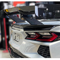 AP Style Dry Carbon Fiber Rear Trunk GT Wing for Chevrolet Corvette C8 - Bull Boost Performance