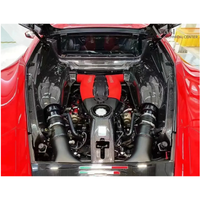 Dry Carbon Fiber Engine Bay Trim Cover for Ferrari 488 GTB - Bull Boost Performance