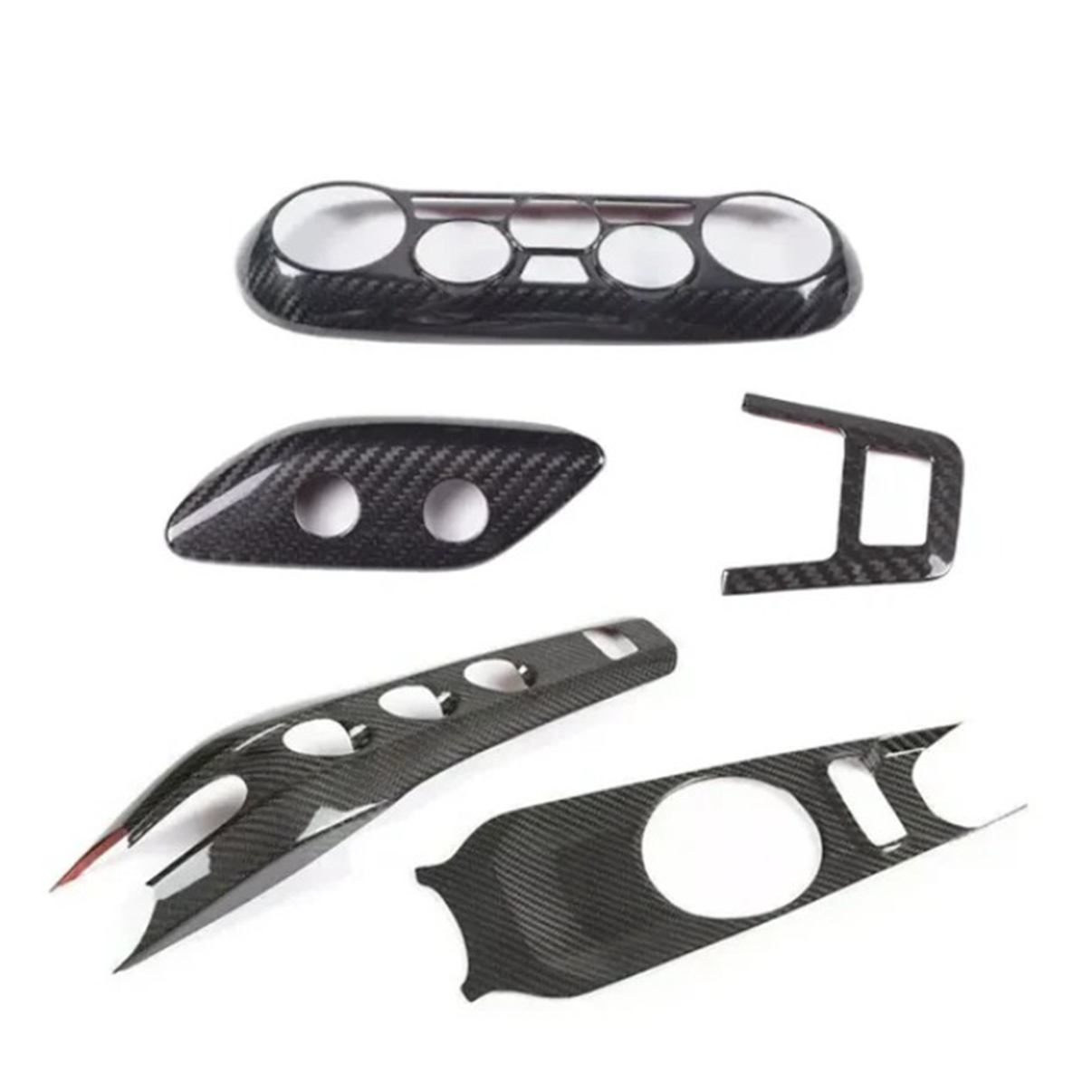 Carbon Fiber Interior Center Console Gear Cup Holder Panel Cover for Ferrari F12 Berlinetta - Bull Boost Performance