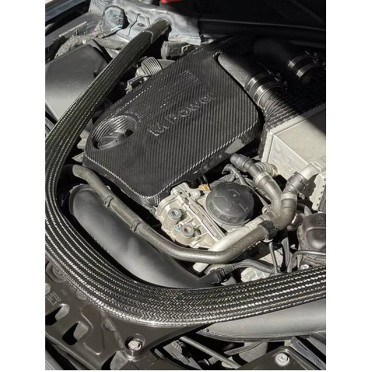 Carbon Fiber Engine Cover for BMW F80 M3 F82 F83 M4 - Bull Boost Performance