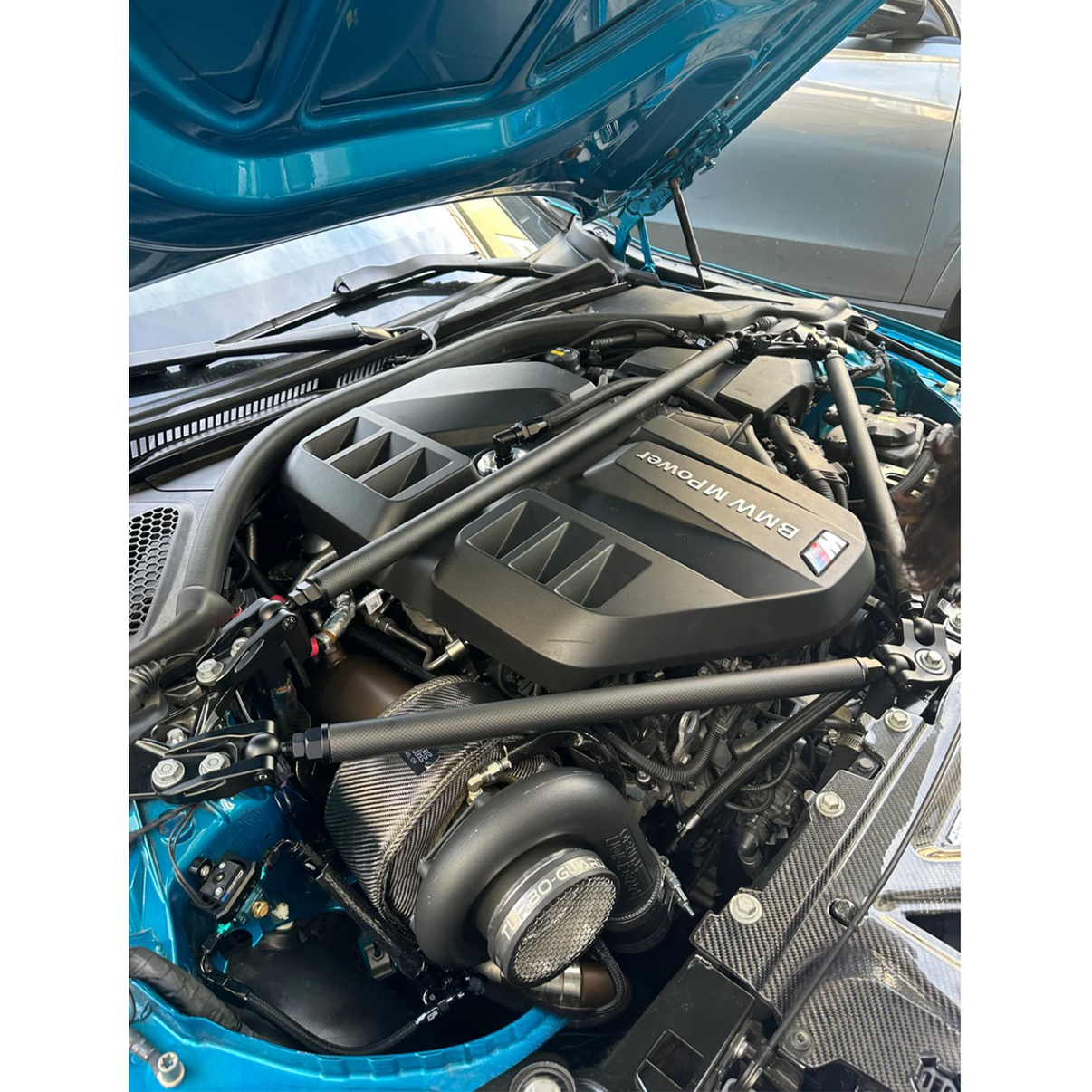 Carbon Fiber Strut Tower Brace for BMW G8X G80 G81 M3 G82 G83 M4 G87 M2 - Bull Boost Performance