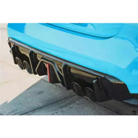 V2 Carbon Fiber Rear Diffuser w/ LED Light for BMW G80 M3 G82 G83 M4 - Bull Boost Performance