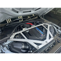 Carbon Fiber Engine Cover w/ M Stripe for BMW G87 M2 G80 M3 G82 G83 M4 - Bull Boost Performance