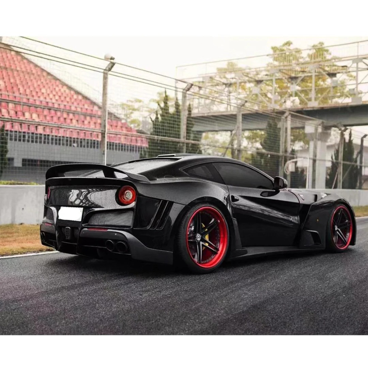 Carbon Fiber Rear Wing V2 for Ferrari F12 - Bull Boost Performance